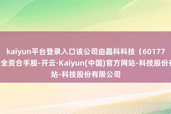 kaiyun平台登录入口该公司由晶科科技（601778）辗转全资合手股-开云·Kaiyun(中国)官方网站-科技股份有限公司