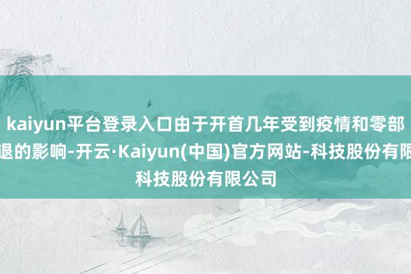kaiyun平台登录入口由于开首几年受到疫情和零部件衰退的影响-开云·Kaiyun(中国)官方网站-科技股份有限公司