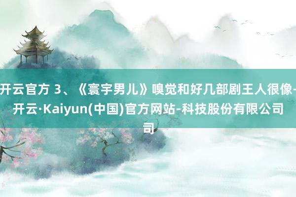 开云官方 3、《寰宇男儿》嗅觉和好几部剧王人很像-开云·Kaiyun(中国)官方网站-科技股份有限公司