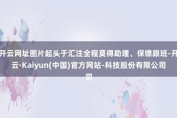开云网址图片起头于汇注全程莫得助理、保镖跟班-开云·Kaiyun(中国)官方网站-科技股份有限公司
