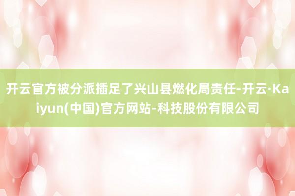 开云官方被分派插足了兴山县燃化局责任-开云·Kaiyun(中国)官方网站-科技股份有限公司